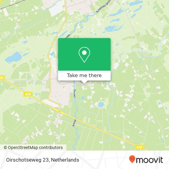 Oirschotseweg 23, Oirschotseweg 23, 5066 CG Moergestel, Nederland kaart