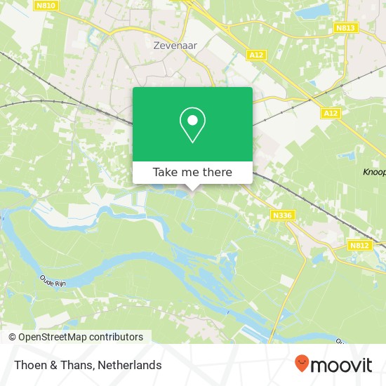 Thoen & Thans, Kerkweg 10 kaart