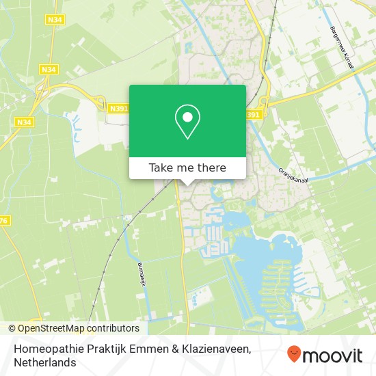 Homeopathie Praktijk Emmen & Klazienaveen, Zwaluwenveld 88 kaart