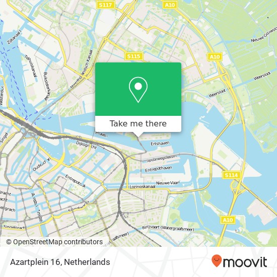 Azartplein 16, Azartplein 16, 1019 PD Amsterdam, Nederland kaart
