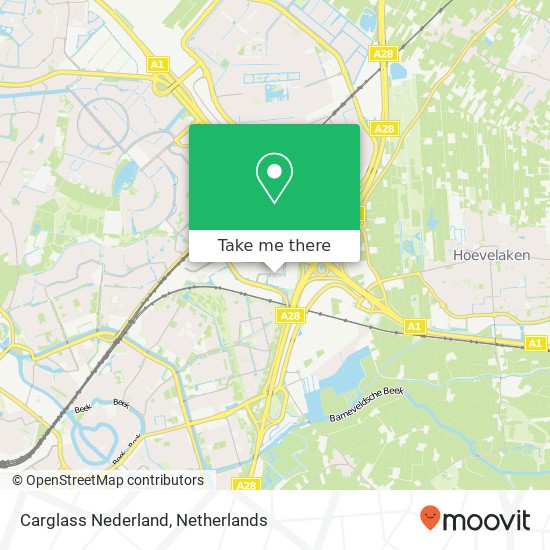 Carglass Nederland, Basicweg 16 kaart