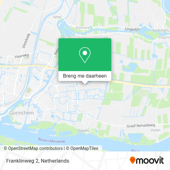 Franklinweg 2 kaart