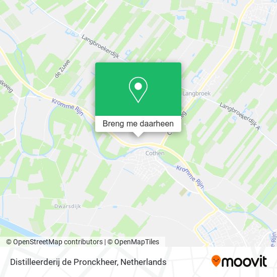 Distilleerderij de Pronckheer kaart