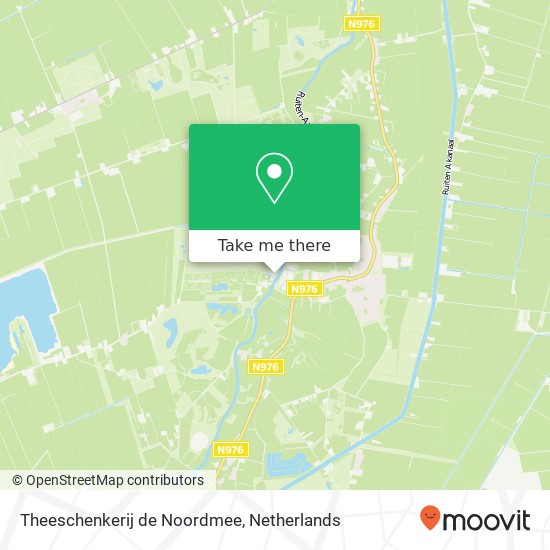 Theeschenkerij de Noordmee, Dennenweg 1 kaart