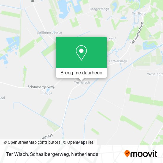 Ter Wisch, Schaalbergerweg kaart