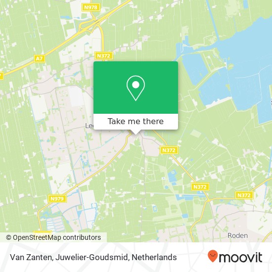 Van Zanten, Juwelier-Goudsmid, De Schans kaart