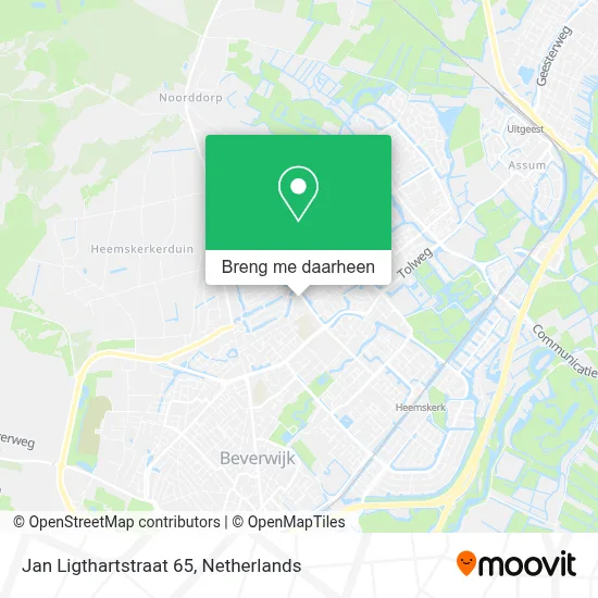 Jan Ligthartstraat 65 kaart