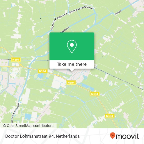 Doctor Lohmanstraat 94, 1713 TP Obdam kaart