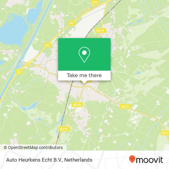 Auto Heurkens Echt B.V., Rijksweg Noord 3 kaart