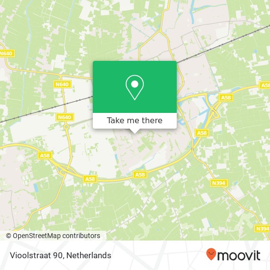 Vioolstraat 90, 4876 BZ Etten-Leur kaart