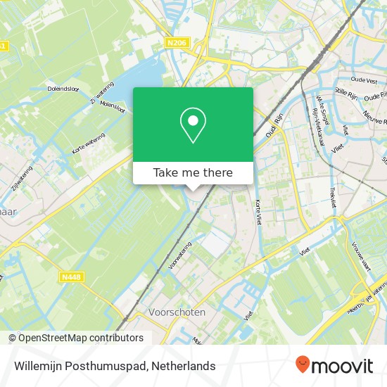 Willemijn Posthumuspad, Willemijn Posthumuspad, 2331 Leiden, Nederland kaart