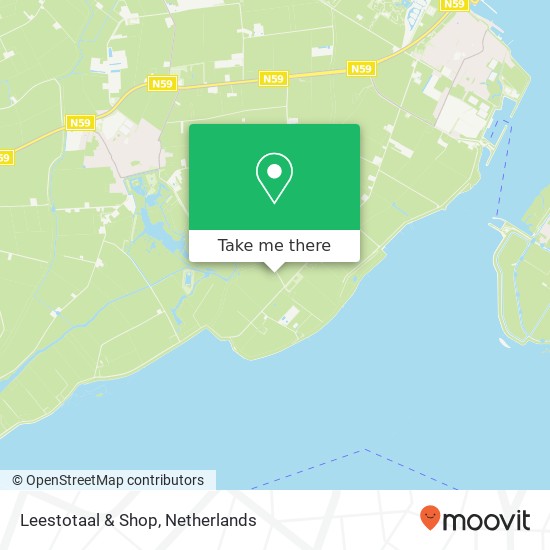 Leestotaal & Shop, Vriesesweg 2 kaart