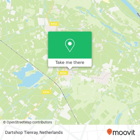 Dartshop Tienray, Ger Wijnhovenstraat 14 kaart