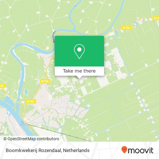 Boomkwekerij Rozendaal kaart