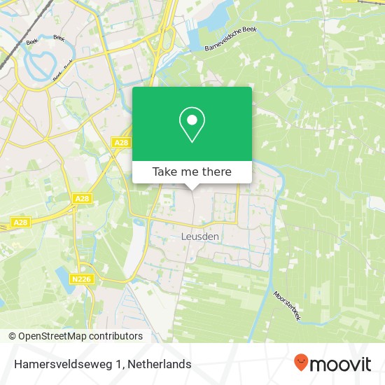 Hamersveldseweg 1, Hamersveldseweg 1, 3833 GK Leusden, Nederland kaart