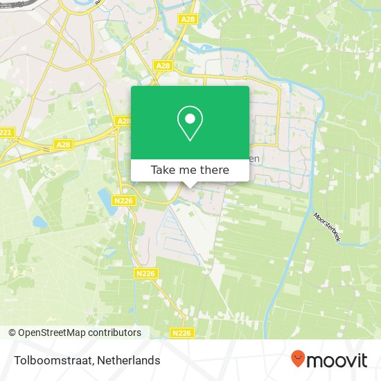 Tolboomstraat, Tolboomstraat, 3833 Leusden, Nederland kaart
