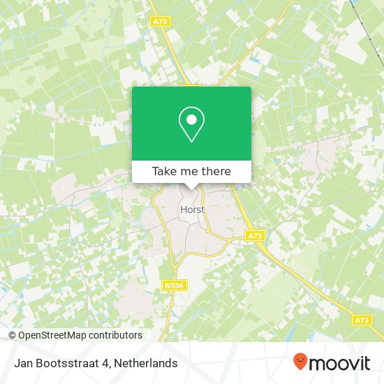 Jan Bootsstraat 4, 5961 VB Horst kaart