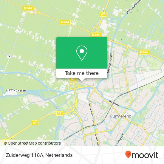 Zuiderweg 118A, Zuiderweg 118A, 1461 GM Zuidoostbeemster, Nederland kaart