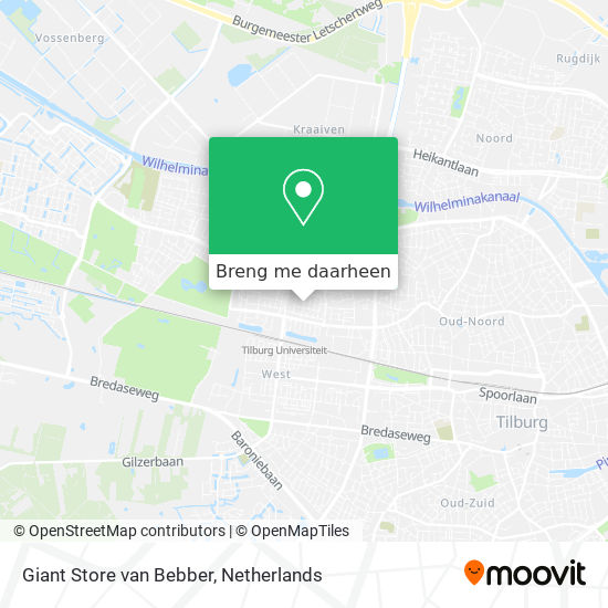 Giant Store van Bebber kaart