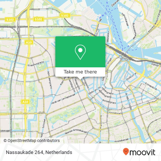 Nassaukade 264, Nassaukade 264, 1053 Amsterdam, Nederland kaart