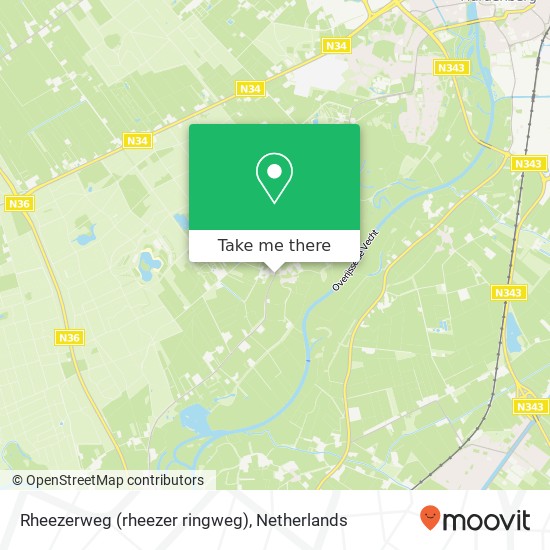 Rheezerweg (rheezer ringweg), 7794 Rheeze kaart