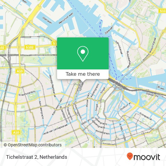 Tichelstraat 2, 1015 KT Amsterdam kaart
