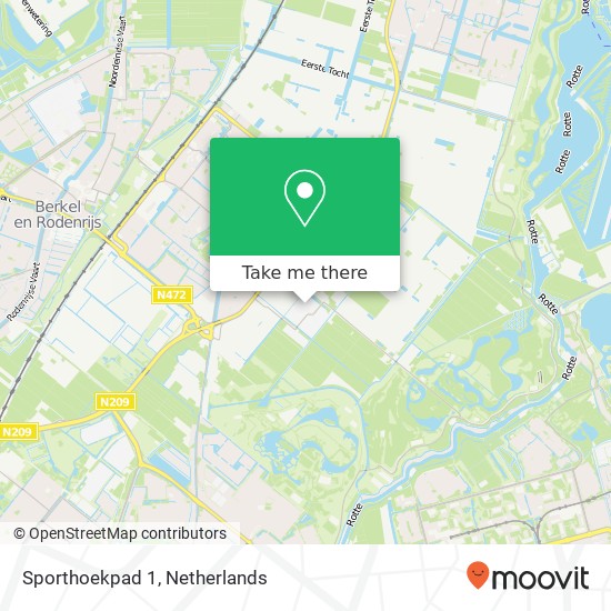 Sporthoekpad 1 kaart