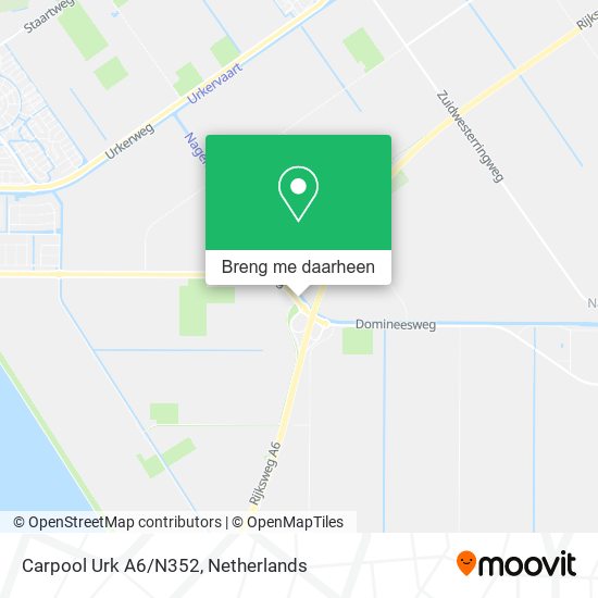 Carpool Urk A6/N352 kaart