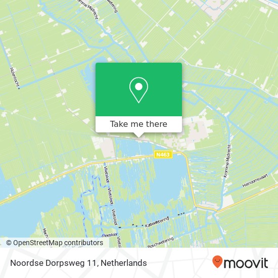 Noordse Dorpsweg 11, 2431 AS Zevenhoven kaart