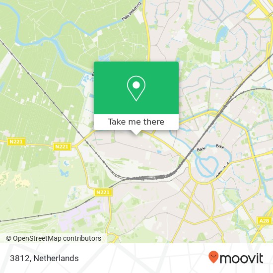 3812, 3812 Amersfoort, Nederland kaart