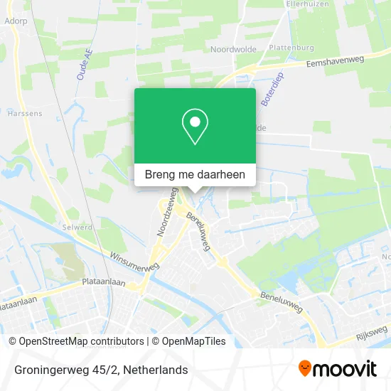Groningerweg 45/2 kaart