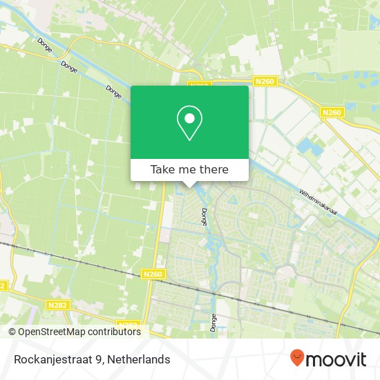 Rockanjestraat 9, 5035 DM Tilburg kaart