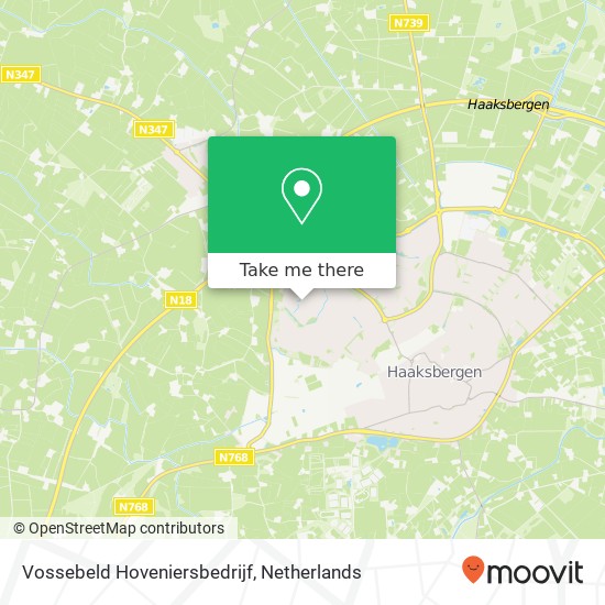 Vossebeld Hoveniersbedrijf, Maatkamp 1 kaart