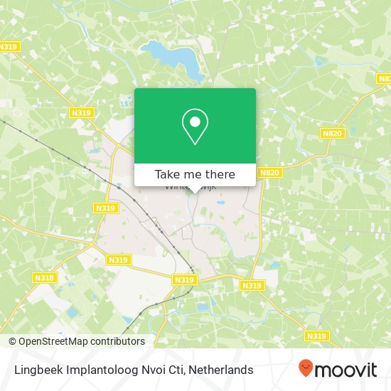 Lingbeek Implantoloog Nvoi Cti, Vredensestraat 19 kaart