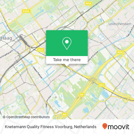 Knetemann Quality Fitness Voorburg, Voorburg kaart