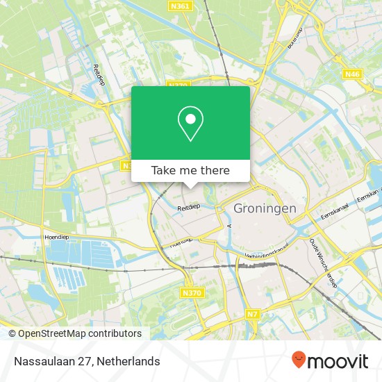 Nassaulaan 27, 9717 CG Groningen kaart