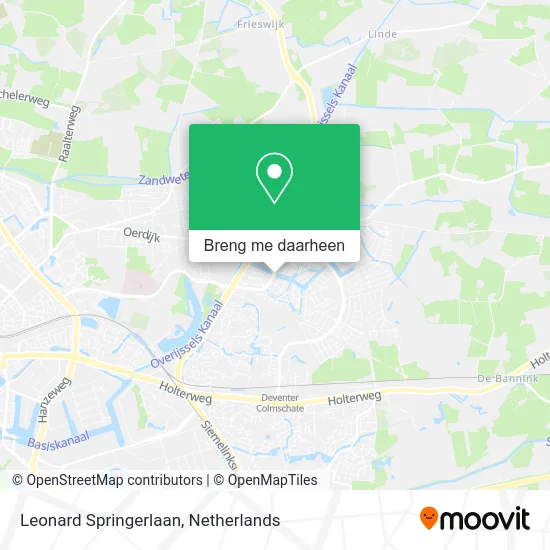 Leonard Springerlaan kaart