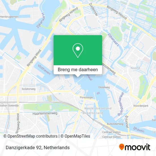 Danzigerkade 92 kaart