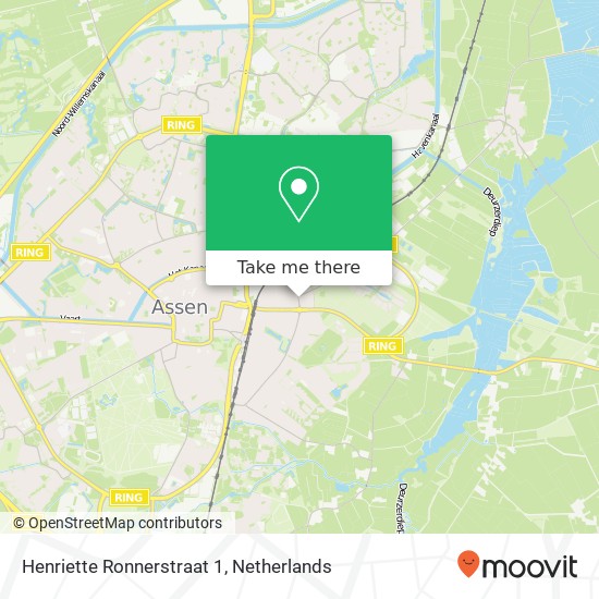 Henriette Ronnerstraat 1, Henriette Ronnerstraat 1, 9403 CW Assen, Nederland kaart
