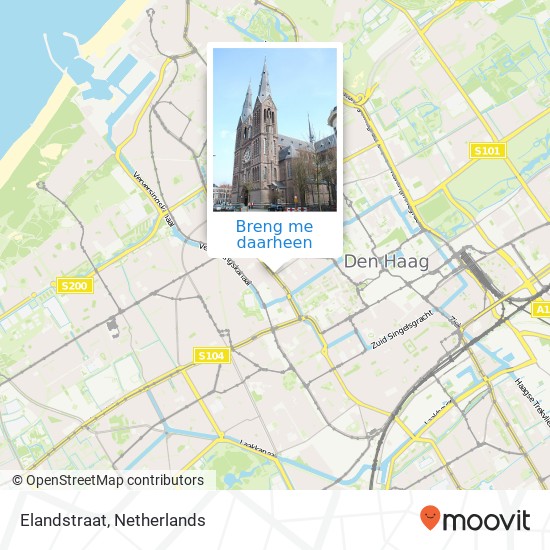 Elandstraat, 2518 Den Haag kaart