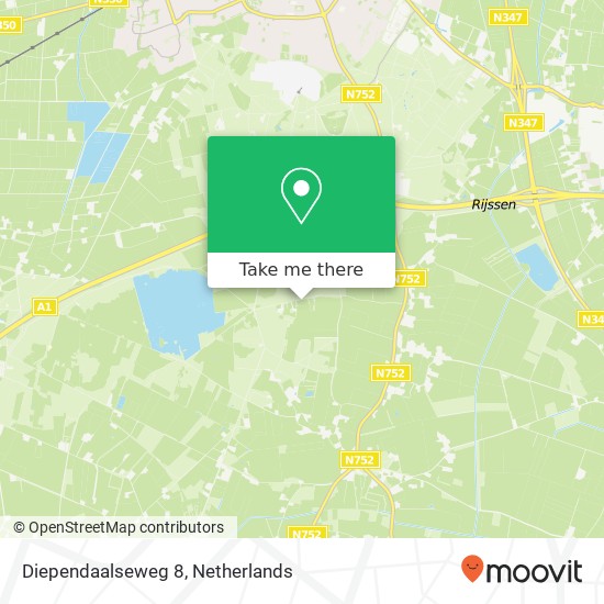 Diependaalseweg 8, Diependaalseweg 8, 7475 SW Markelo, Nederland kaart