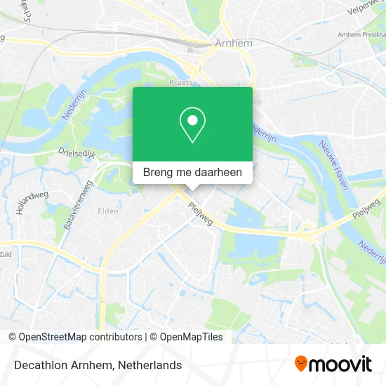 Decathlon Arnhem kaart