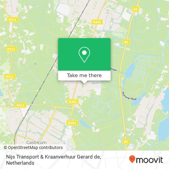 Nijs Transport & Kraanverhuur Gerard de, Jan Valkeringlaan 20 kaart