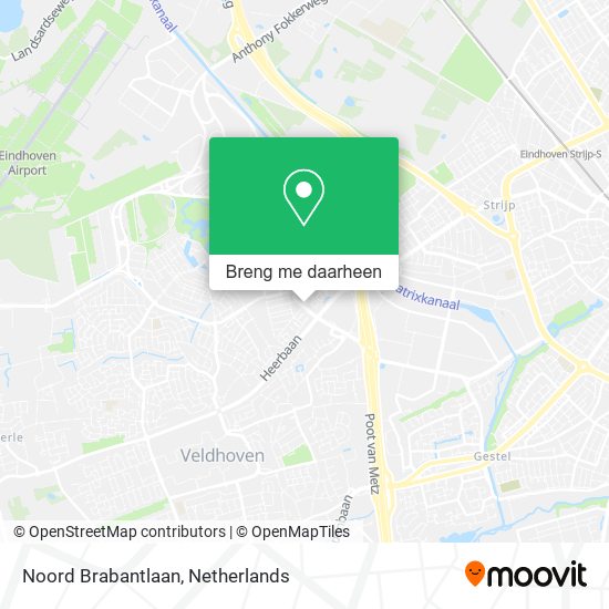 Noord Brabantlaan kaart