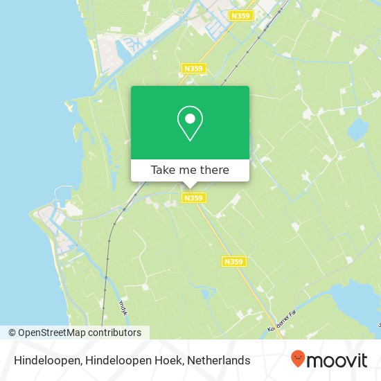 Hindeloopen, Hindeloopen Hoek kaart