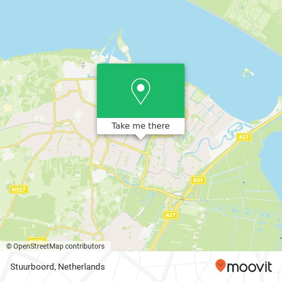 Stuurboord, Stuurboord, 1276 Huizen, Nederland kaart