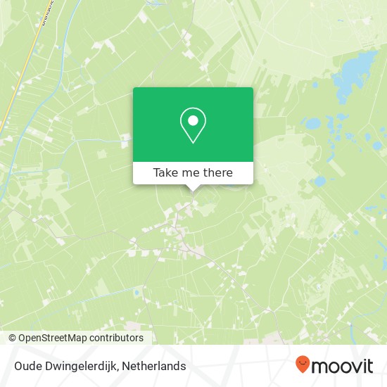 Oude Dwingelerdijk, 7964 KJ Ansen kaart