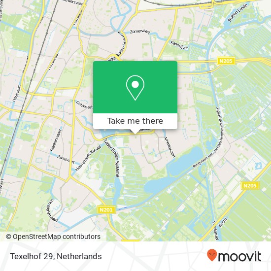 Texelhof 29, 2036 KB Haarlem kaart