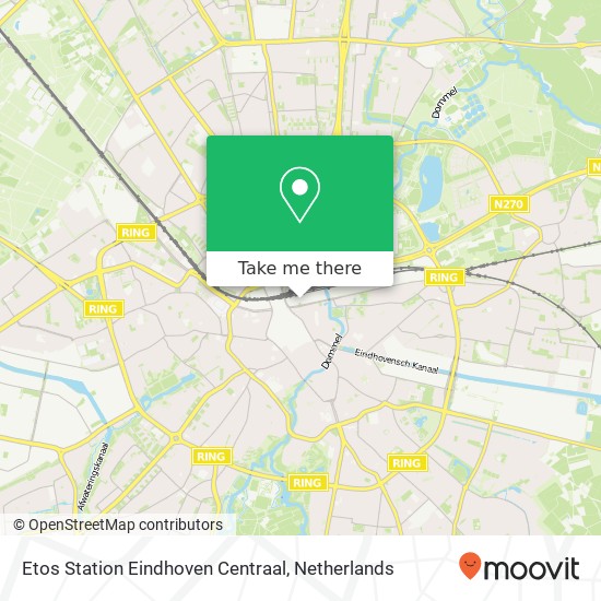 Etos Station Eindhoven Centraal, Stationsplein kaart