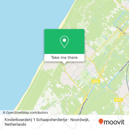 Kinderboerderij 't Schaapsherdertje - Noordwijk kaart